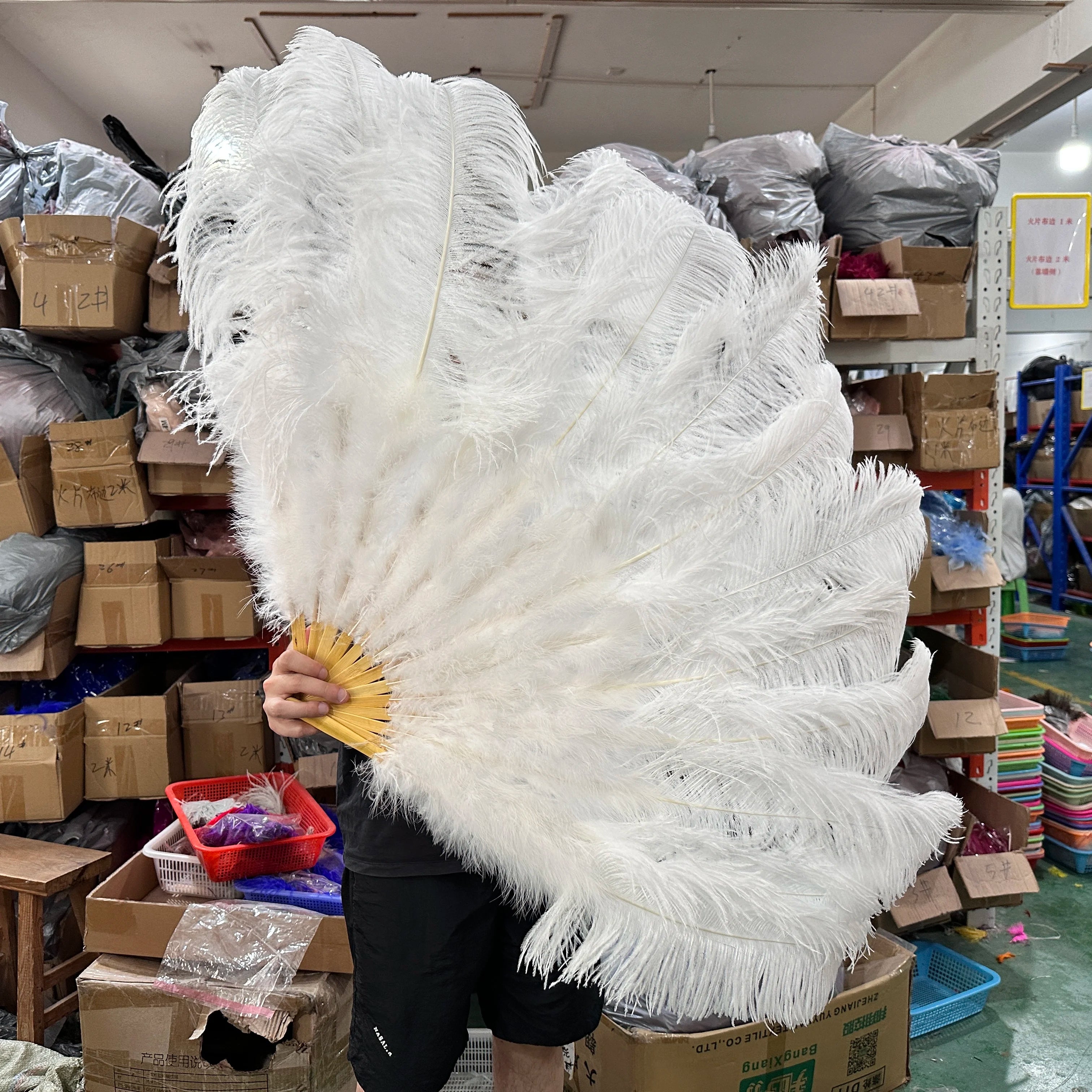 90CM Ostrich Feather Fans