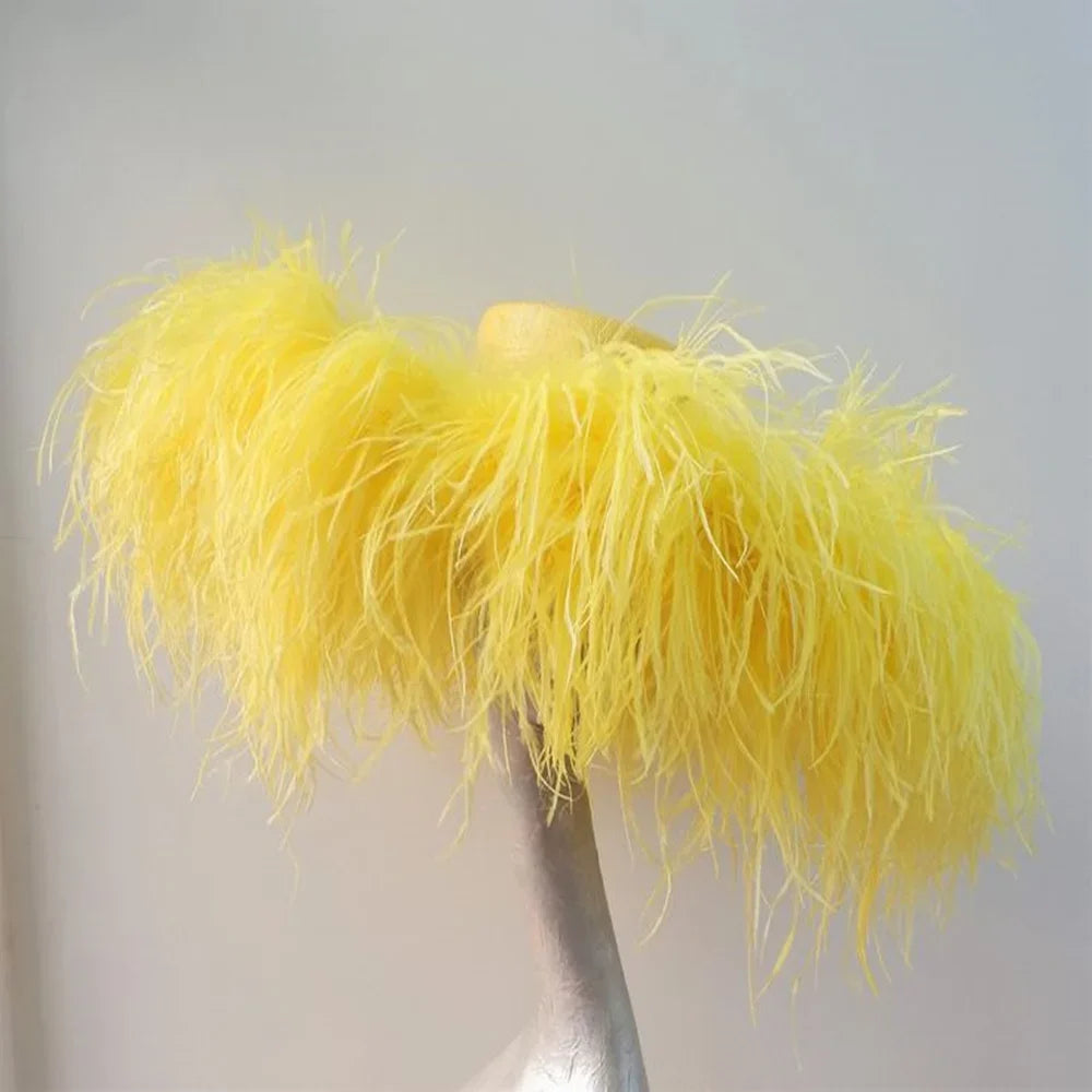 High-Density Ostrich Feather Performance Boa
