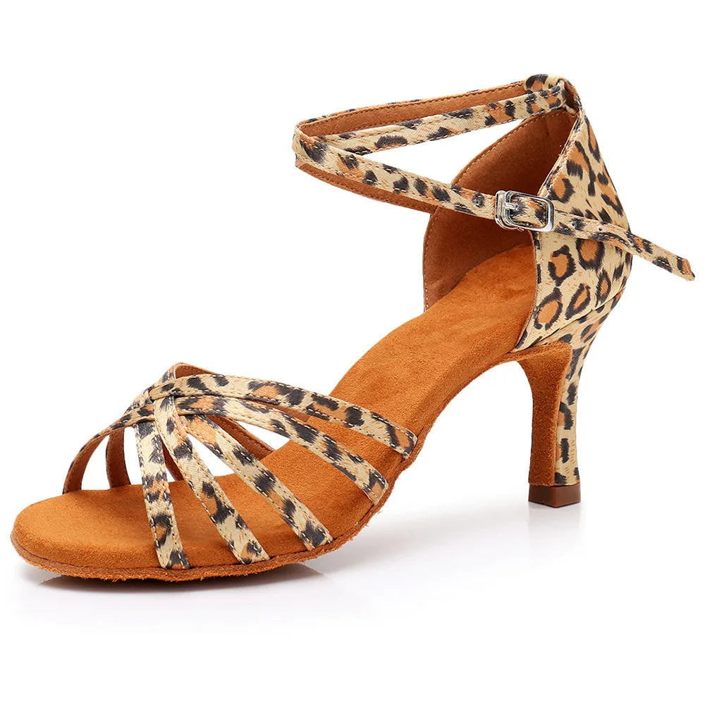 The Stardust Rumba Rhythm Sandal – Classic Strappy Latin Dance Heel