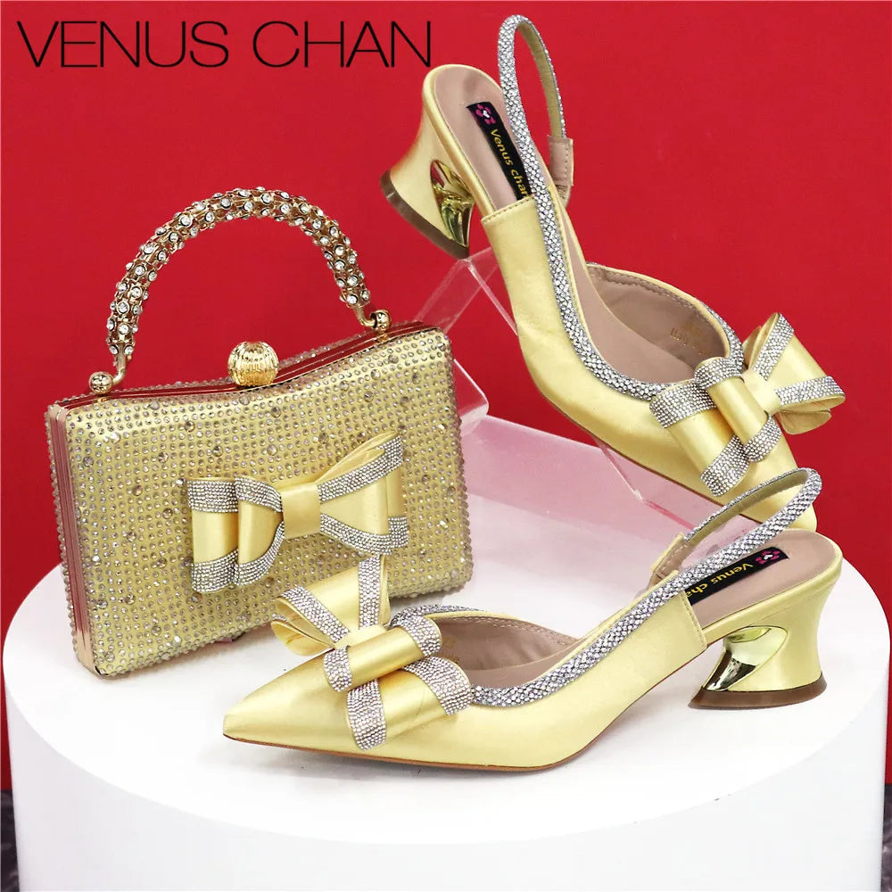 Italian Design Shoes and Bag Set