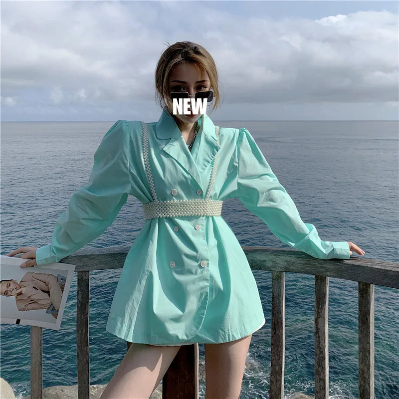 White Pearl-Look Costume Shoulder Shawl