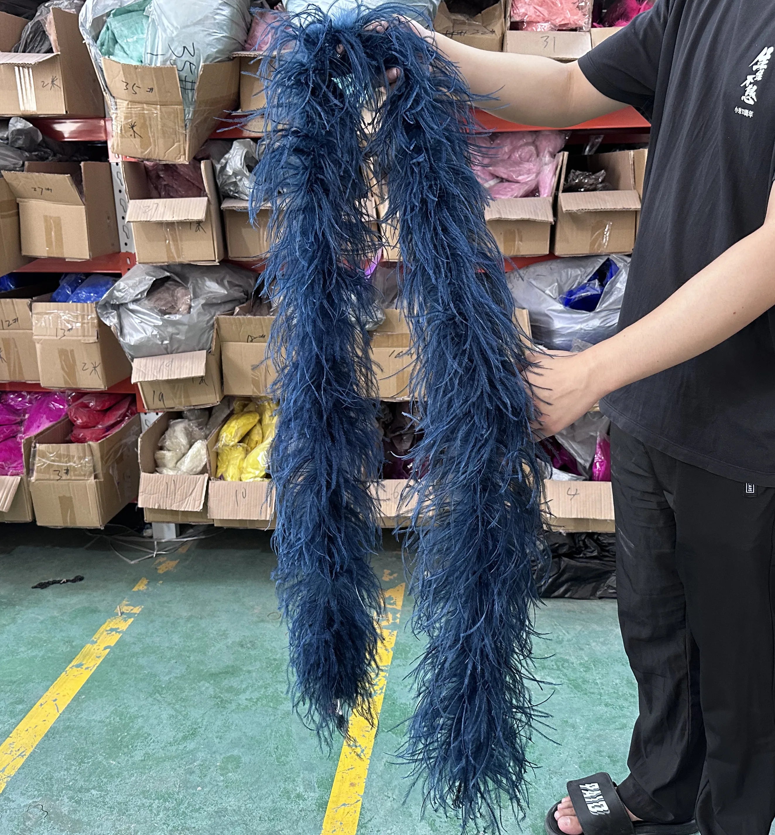 Multi-Ply Ostrich Feather Scarf Boa (2 Meters)