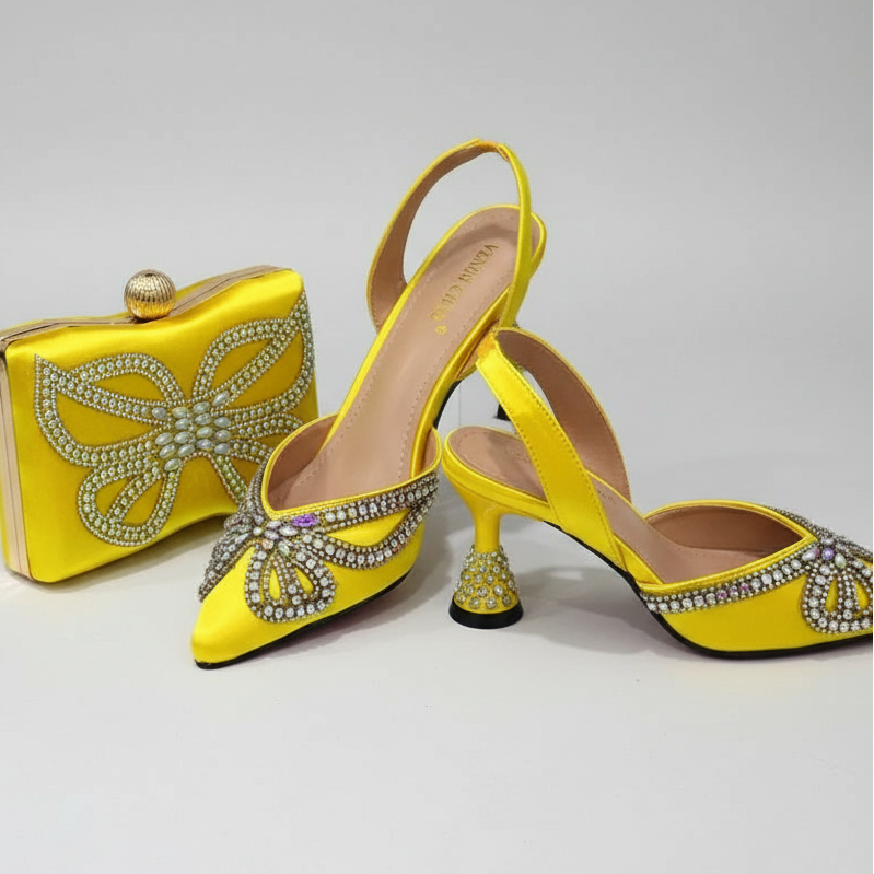 Shoes and Matching Bag Set