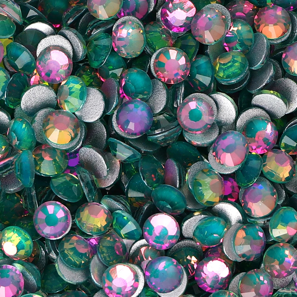 Glass Crystal Flatback Rhinestones SS3-SS30 Non-Hotfix Strass Stones Bulk Pack