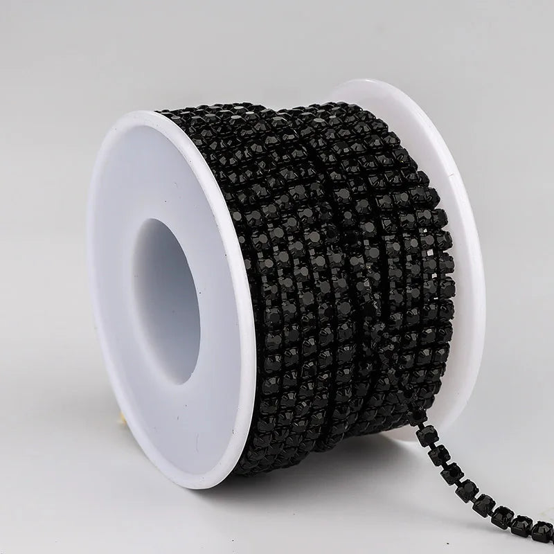 The Stardust Sparkle Chain – Deluxe Crystal Rhinestone Cup Chain Trim