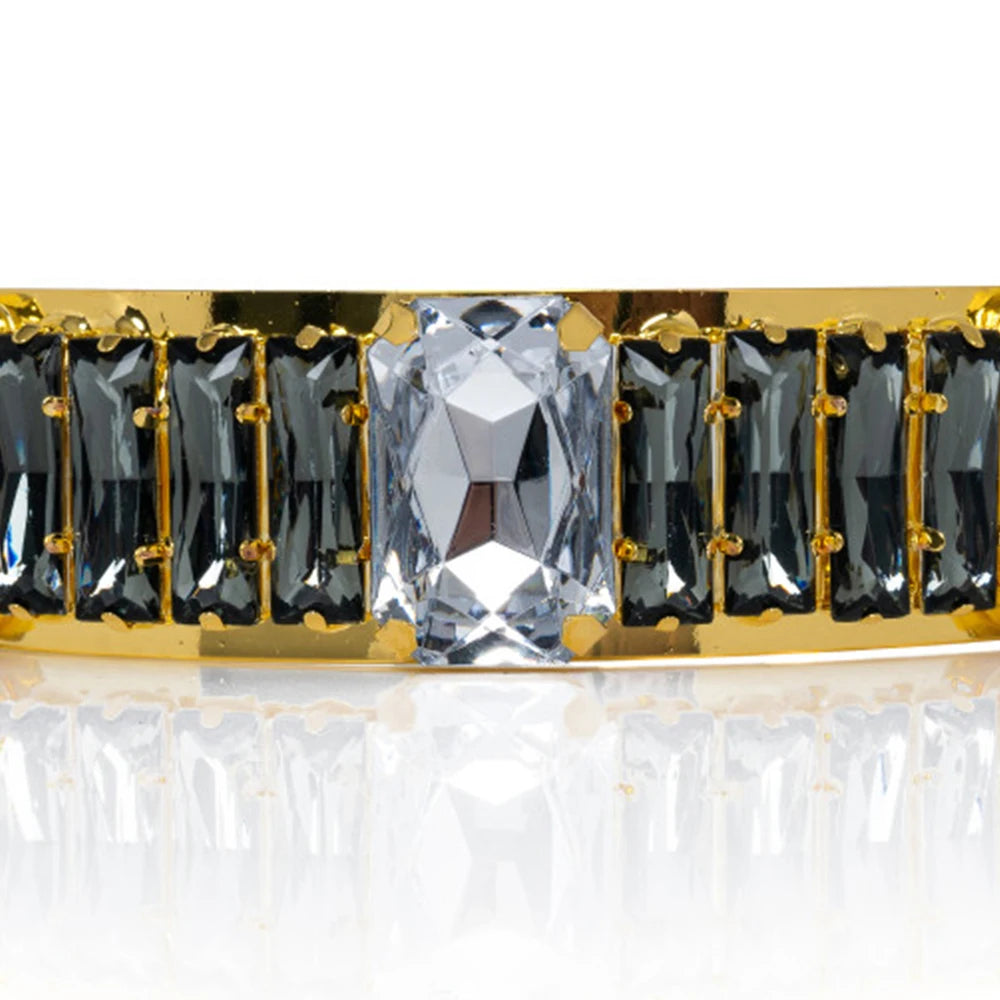 Oversized Square Rhinestone Choker