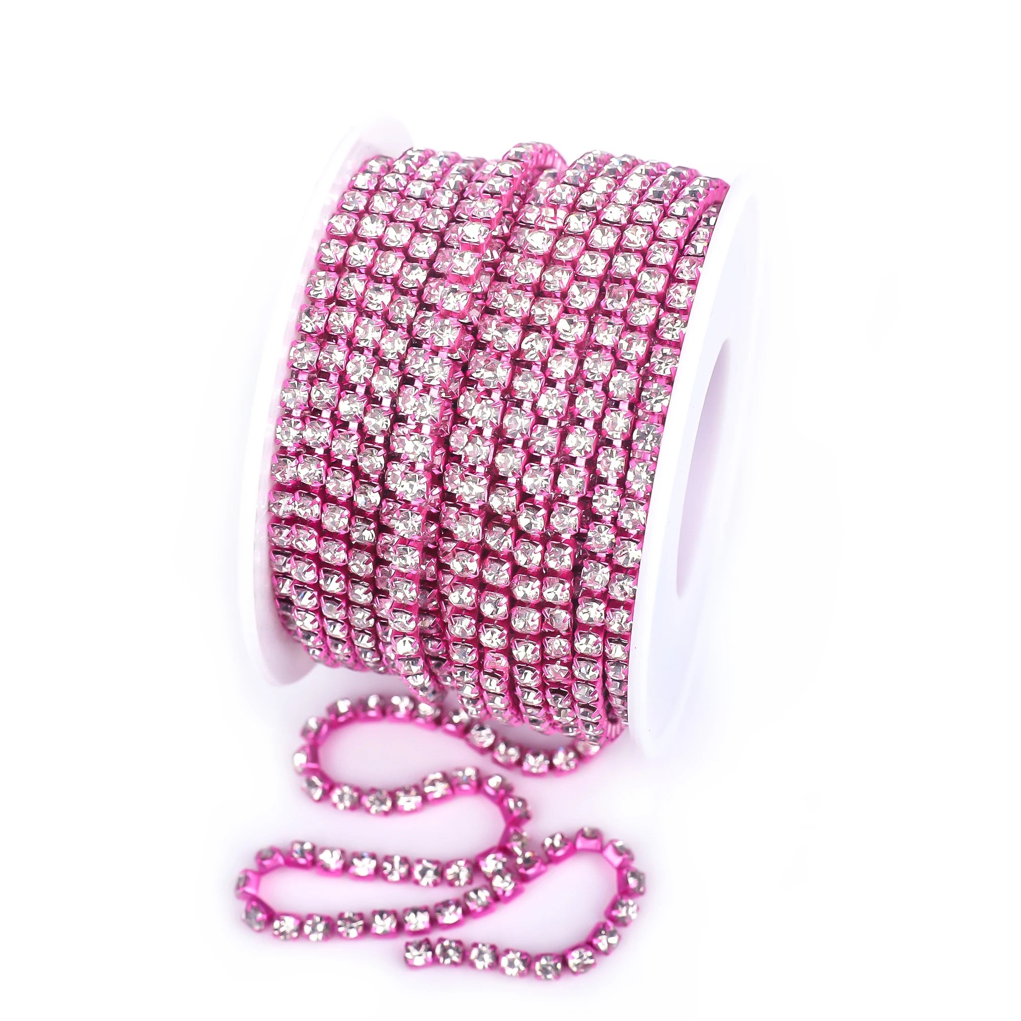 The Stardust Sparkle Cascade – Premium AAAA Glass Crystal Dense Rhinestone Cup Chain Trim