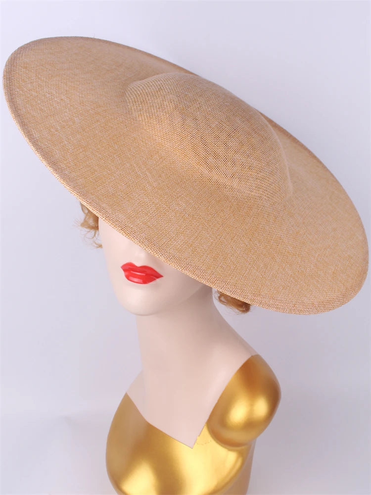 40cm Large Round Sinamay Fascinator Base DIY Millinery Derby Hat Headpiece Mold