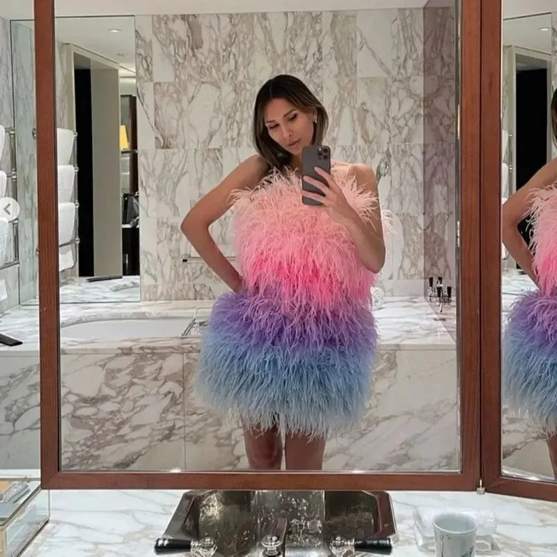 Multi-Ply Ostrich Feather Scarf Boa (2 Meters)