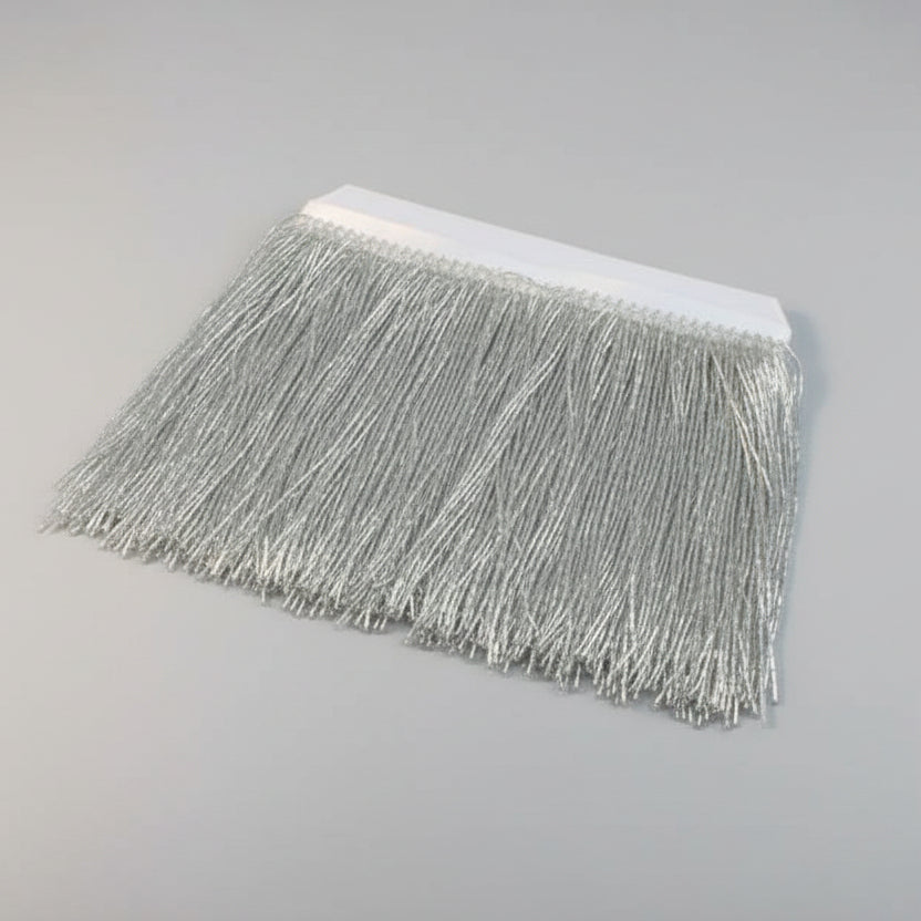 Long Glass Rhinestone Beaded Fringe Trim