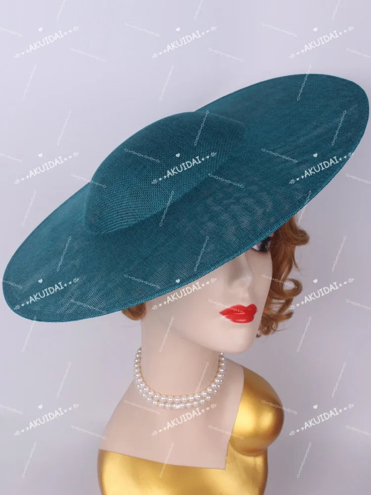 40cm Large Round Sinamay Fascinator Base DIY Millinery Derby Hat Headpiece Mold