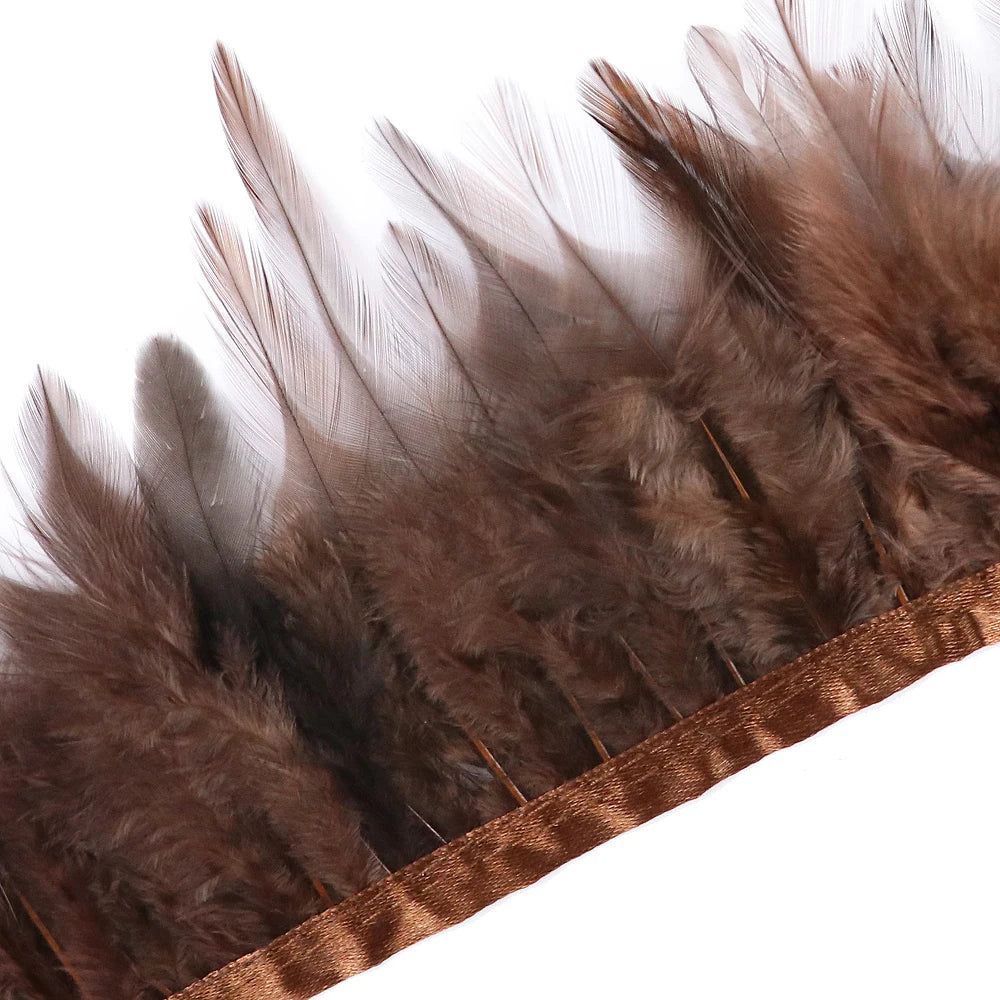 Rooster Feathers Trim Fringe Chicken Feather Strip