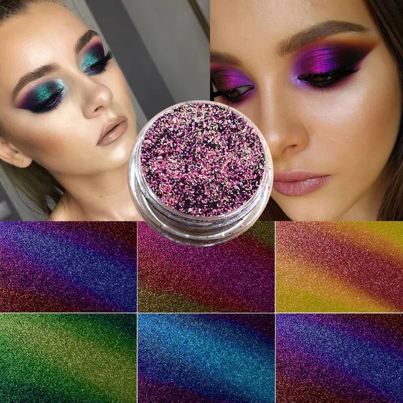 Chameleon Pigment Multi Chrome Prismatic Powder Eye shadow Palette