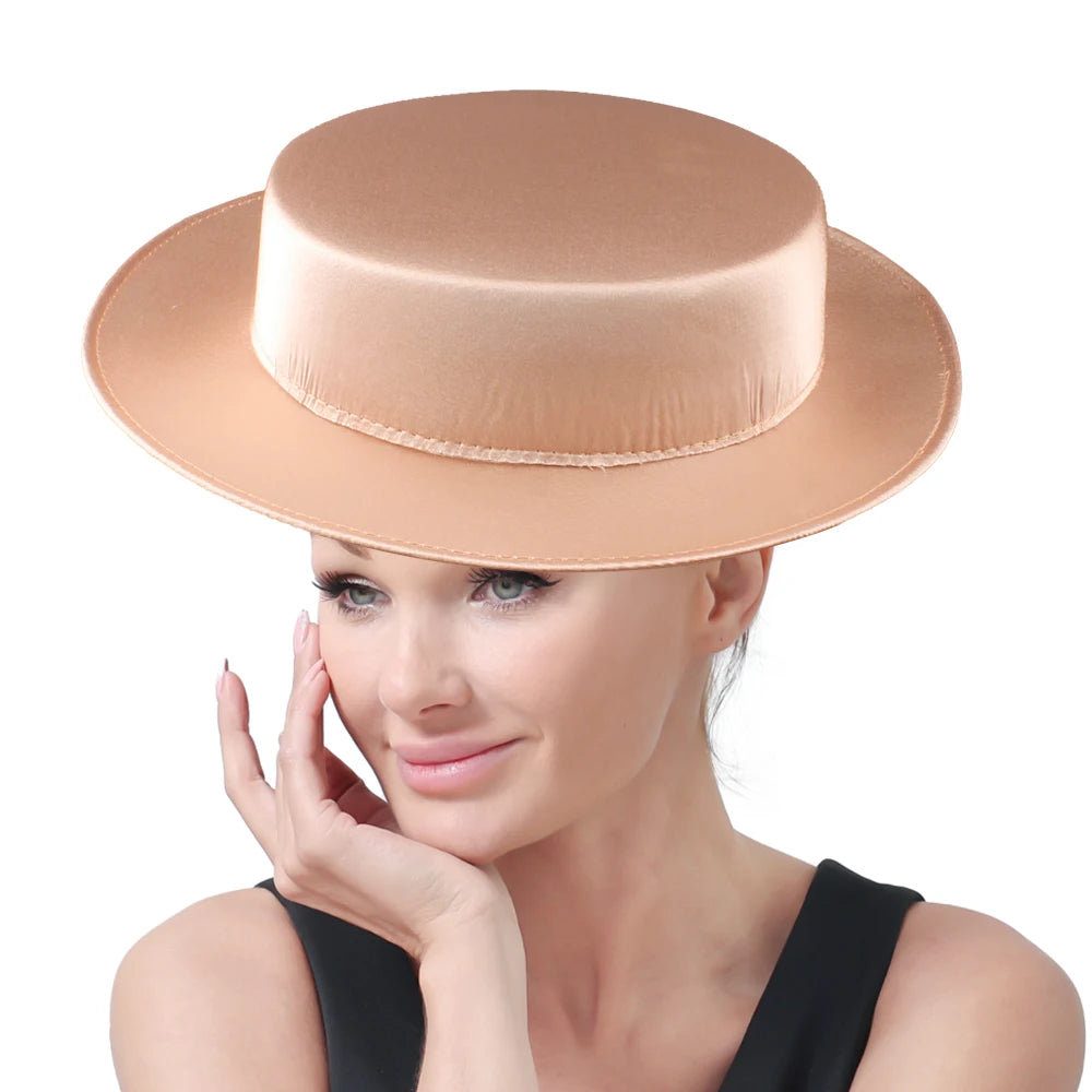 30cm Romantic Satin Pillbox Fascinator Base DIY Millinery Stage Headpiece Mold
