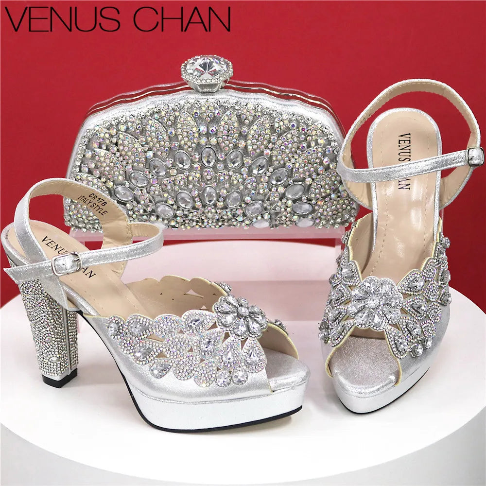 Italian Leather Shoe and Bag Set