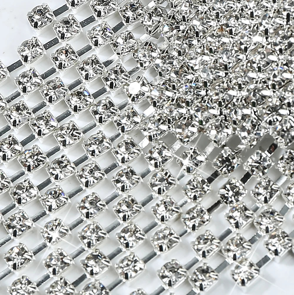 Sparkly Rhinestone Tassel Reusable Nipple Pasties Self-Adhesive Breast Covers