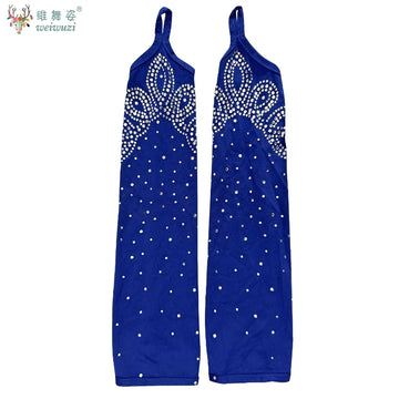 Rhinestone Fringe Dance Sleeves & Accessory Options