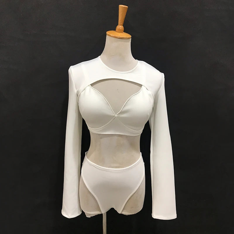 The Stardust Electra Performance Set – Long-Sleeve Pole & Gogo Bikini