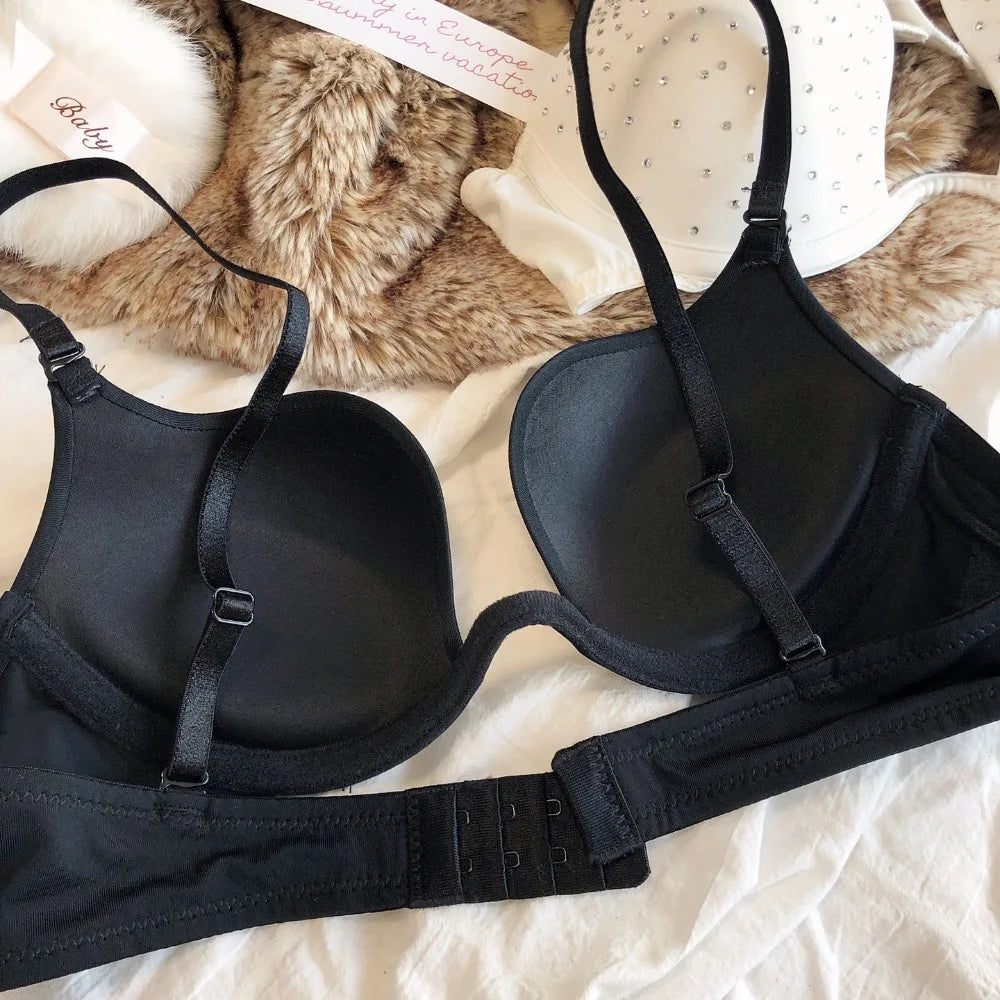 The Stardust Spotlight Plunge Bra – Luxe Rhinestone Showgirl Push-Up
