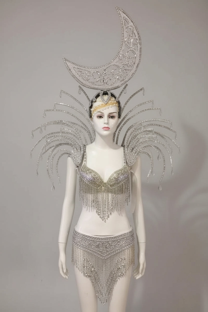 Celestial Moon & Star Feathered Performance Set