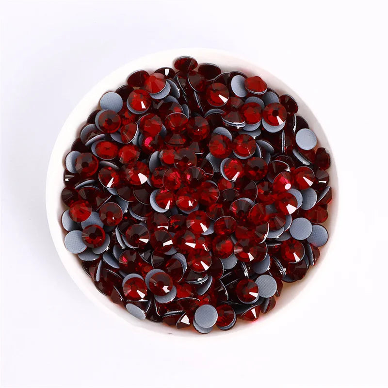 Glass Crystal Hot-Fix Rhinestones Flatback Strass Stones SS6-SS30 Bulk Pack