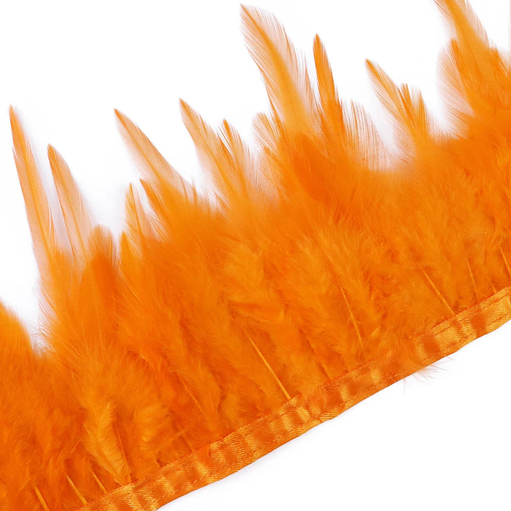 Rooster Feathers Trim Fringe Chicken Feather Strip