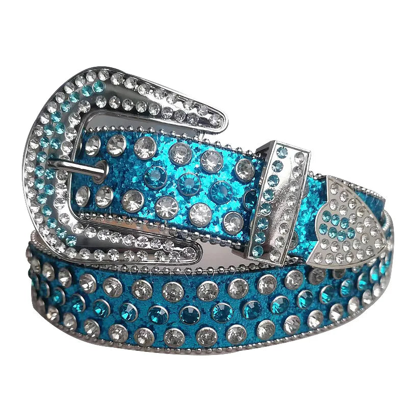 Decorative Diamond Fashion Western Belt