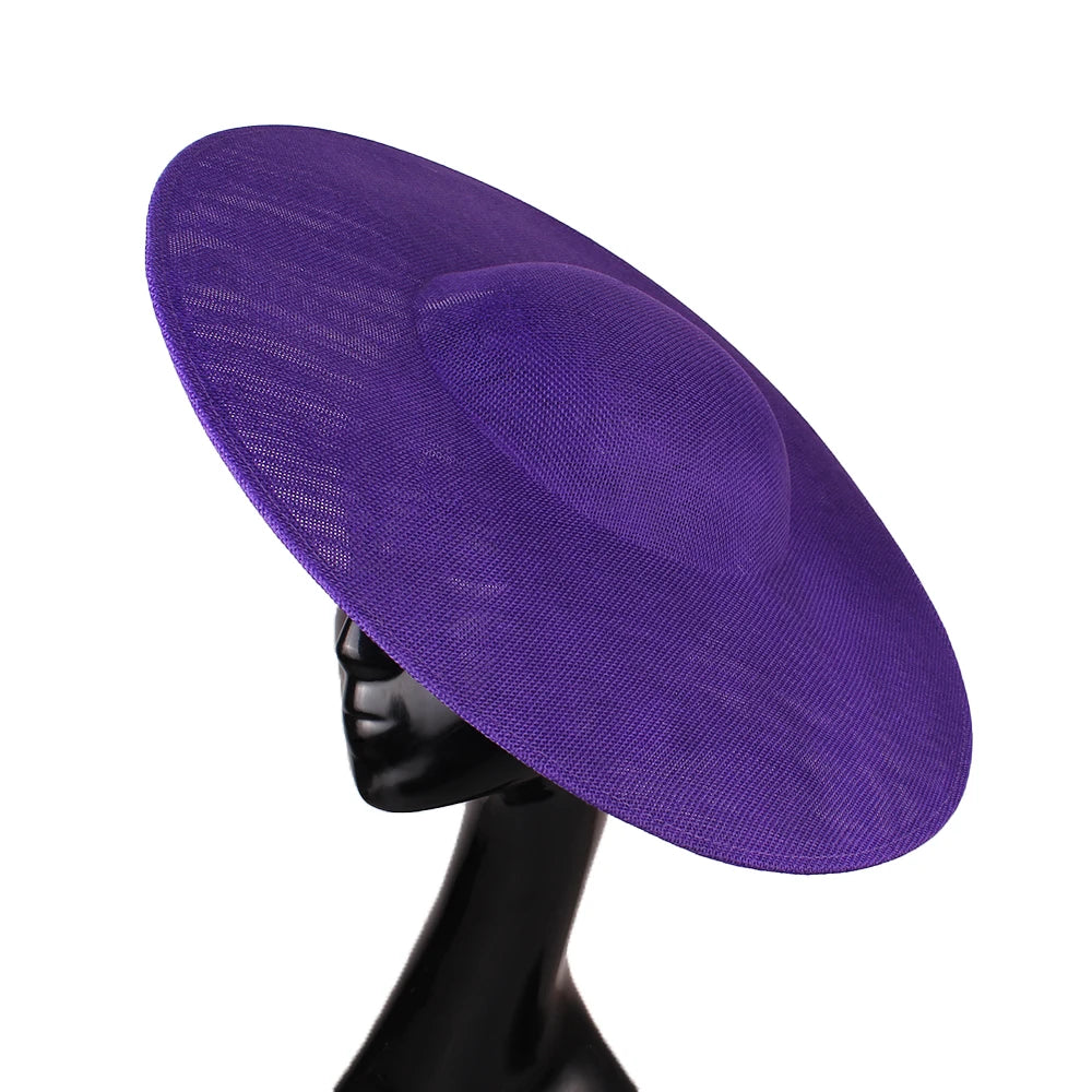 40cm Large Round Sinamay Fascinator Base DIY Millinery Derby Hat Headpiece Mold