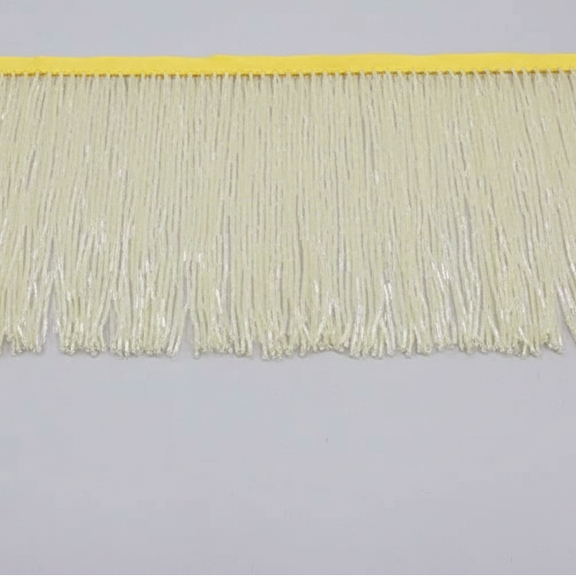 Long Glass Rhinestone Beaded Fringe Trim