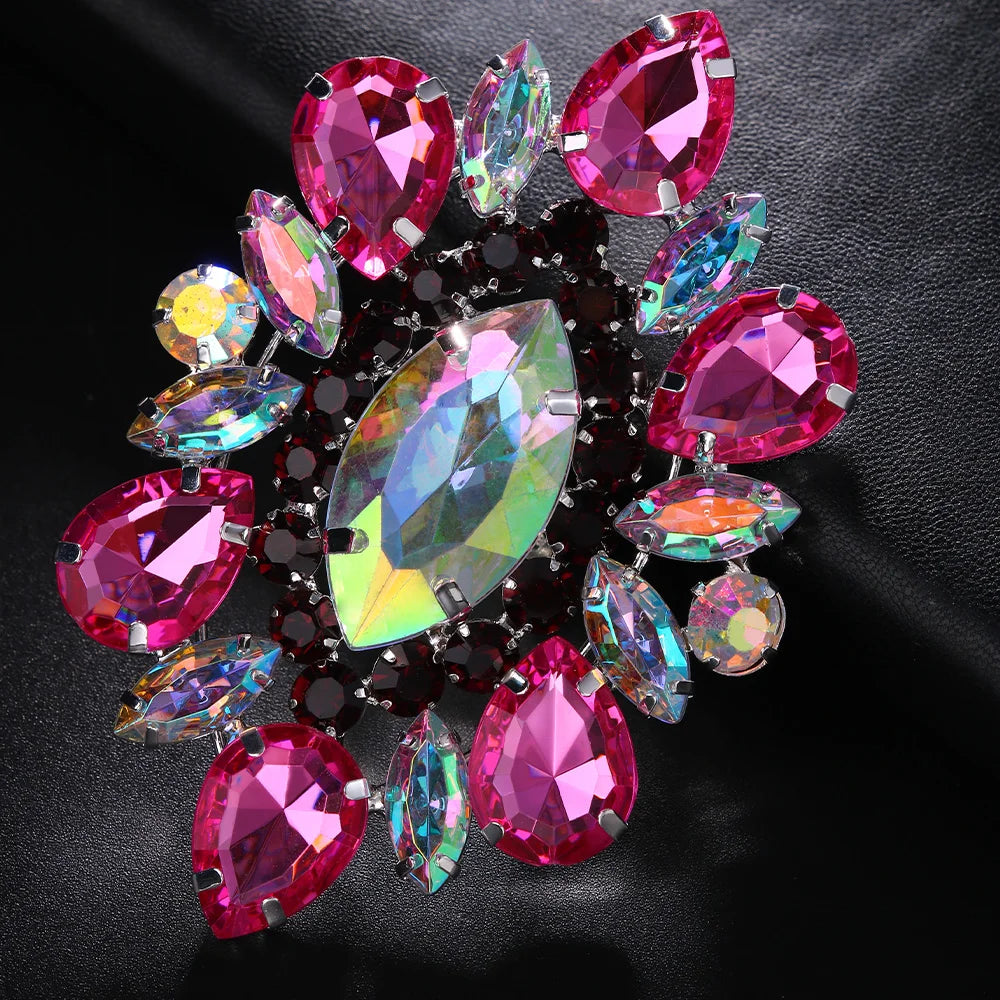 Adjustable Rhinestone Statement Ring