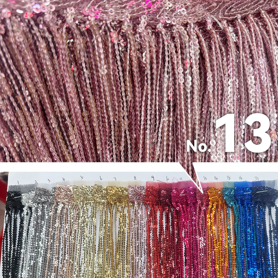 Premium Sequin Fringe Trim (20CM)