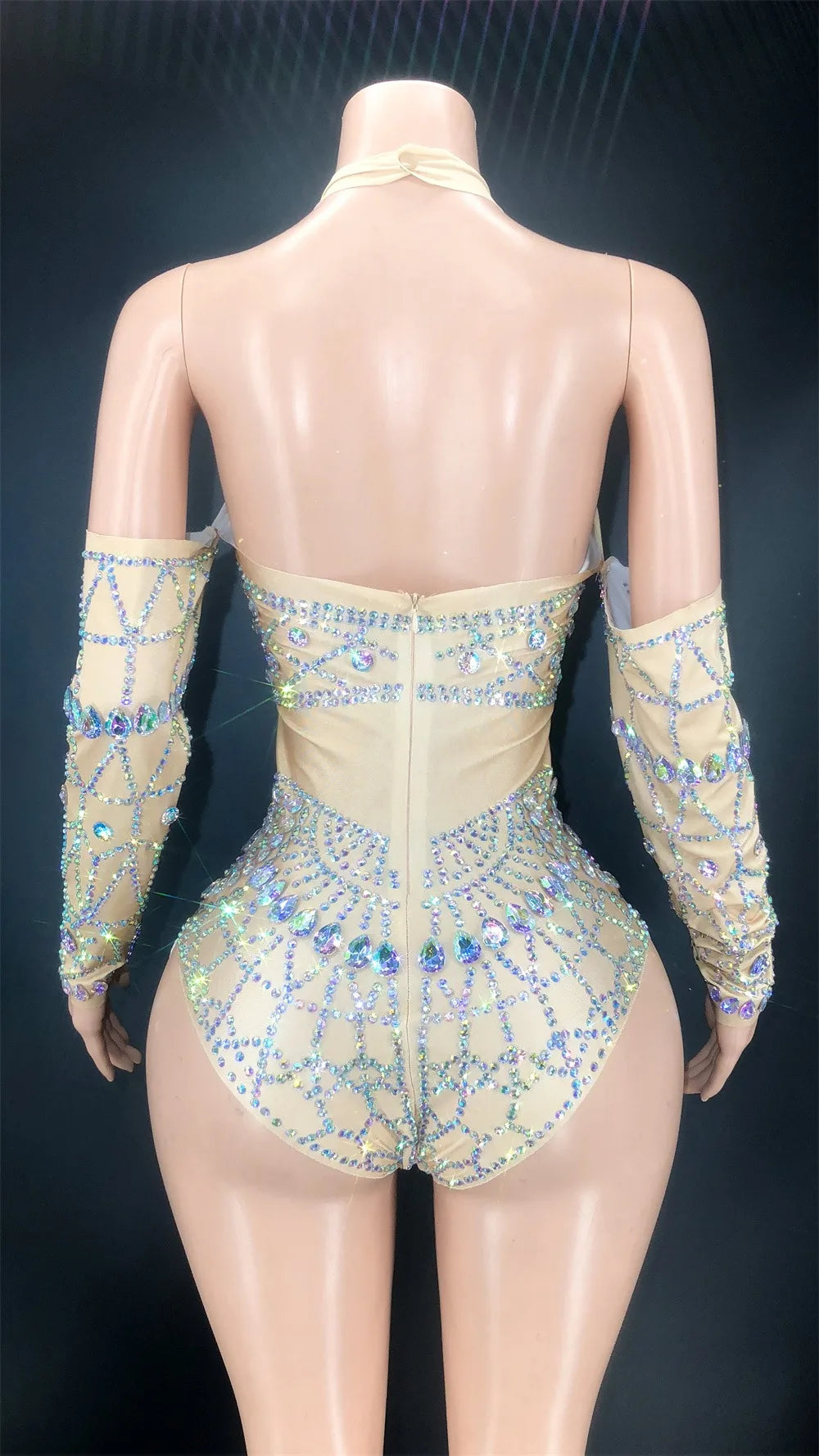 Rhinestone Stretch Performance Bodysuit