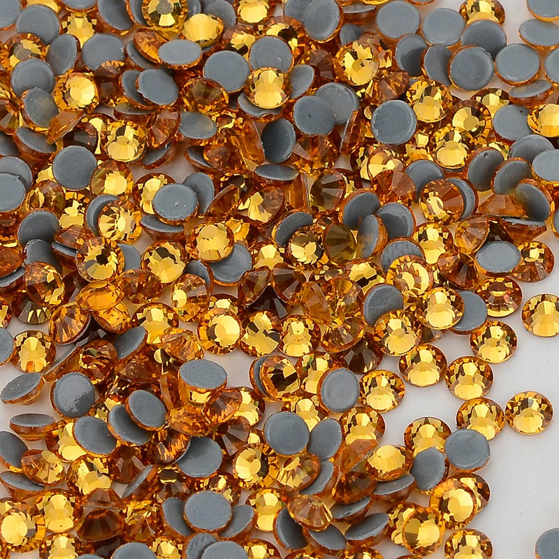 Glass Crystal Hot-Fix Rhinestones Flatback Strass Stones SS6-SS30 Bulk Pack