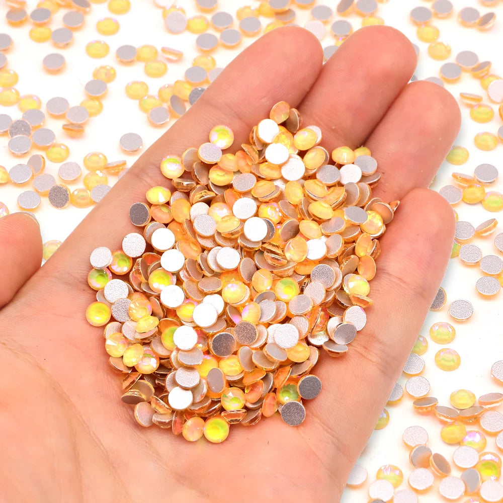 Glass Crystal Flatback Rhinestones SS3-SS30 Non-Hotfix Strass Stones Bulk Pack