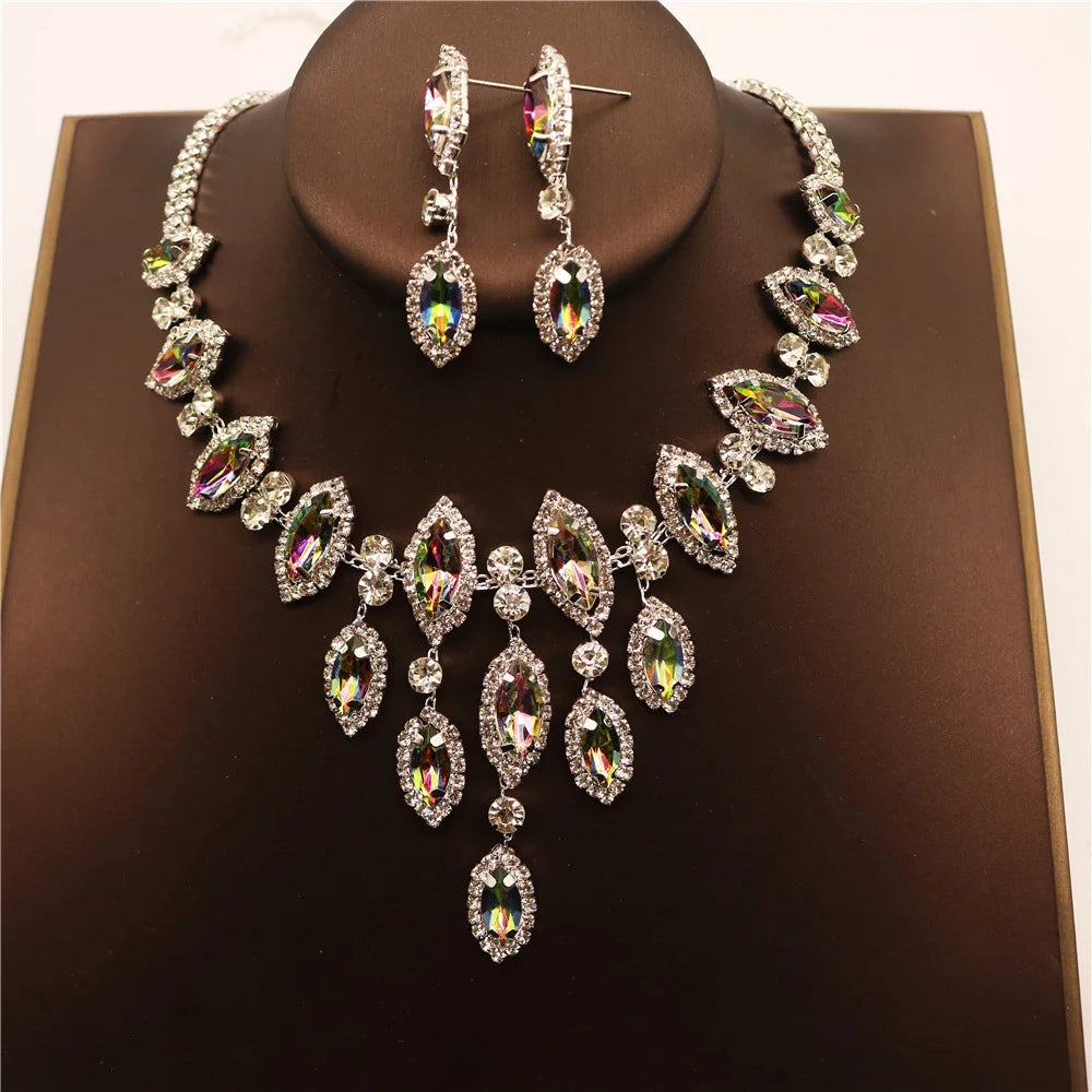 Crystal Necklace & Earring Set