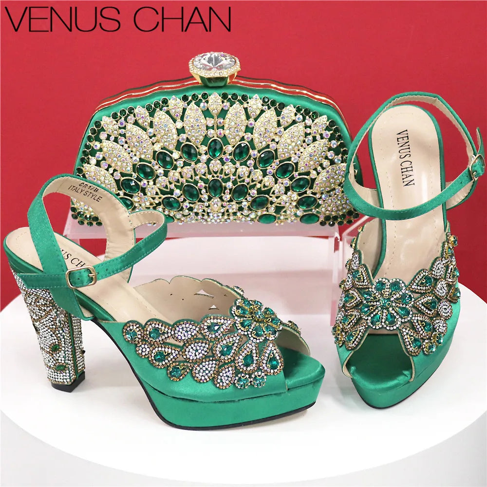 Italian Leather Shoe and Bag Set