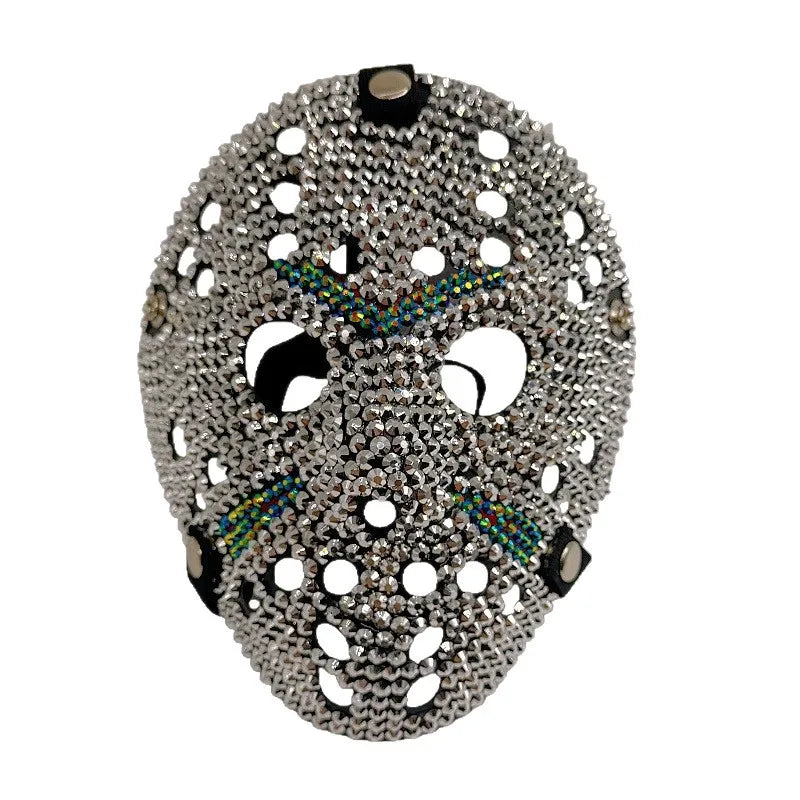 Sparkly Rhinestones Headgear Funny Masquerade Ball Masked Halloween Cosplay Prop Nightclub Dancer Performance Stage Accessories
