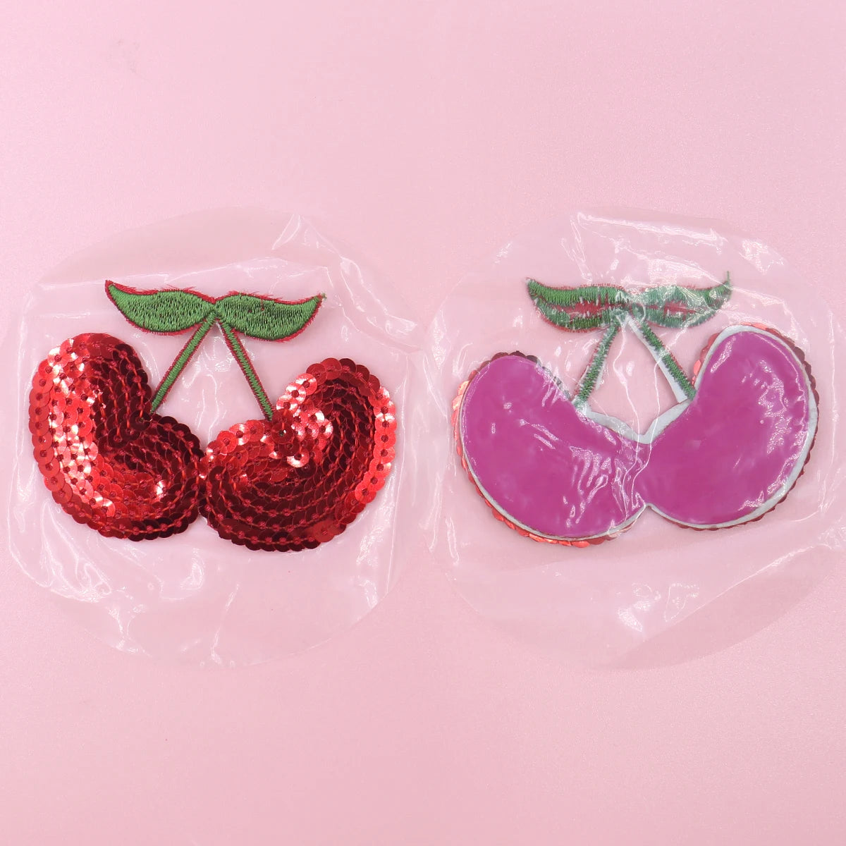 Sparkling Cherry & Fruit Sequined Nipple Pasties Set