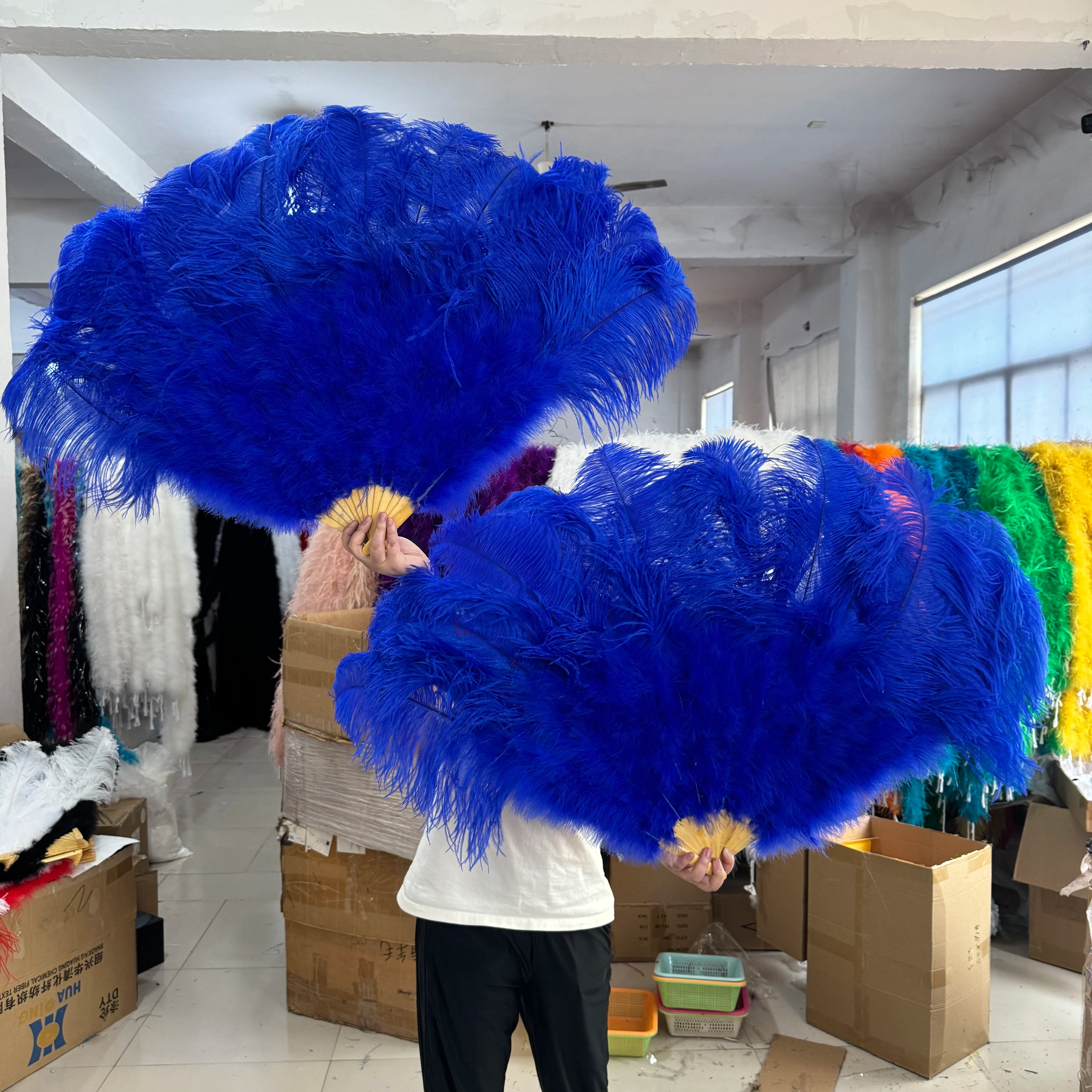 130CM Ostrich Feather Fans