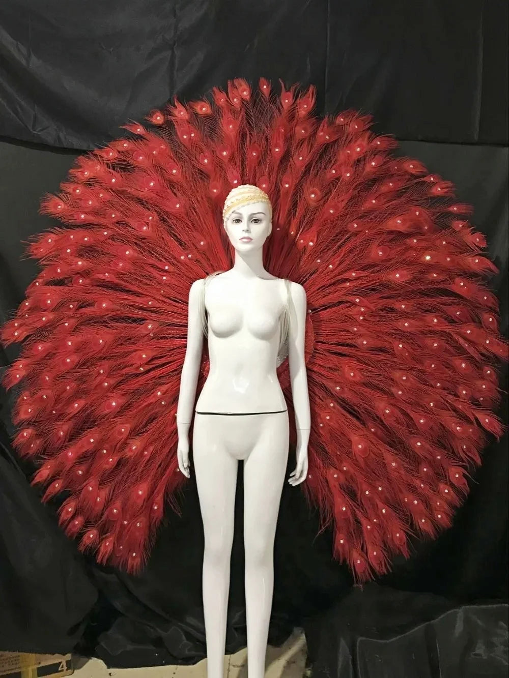 The Stardust Victoria Cabaret – Deluxe Angel Feather Wing & Headdress Stage Costume Set