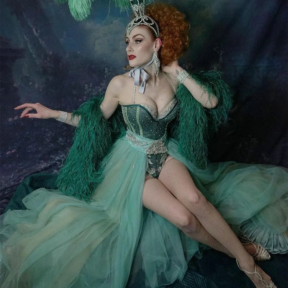 High-Density Ostrich Feather Performance Boa
