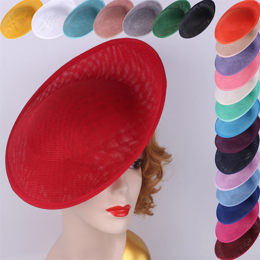 30cm Round Sinamay Fascinator Base DIY Millinery Headpiece Hat Making Blank