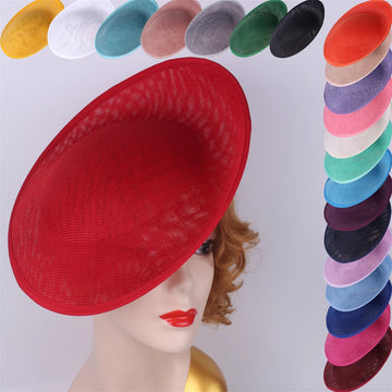 30cm Round Sinamay Fascinator Base DIY Millinery Headpiece Hat Making Blank