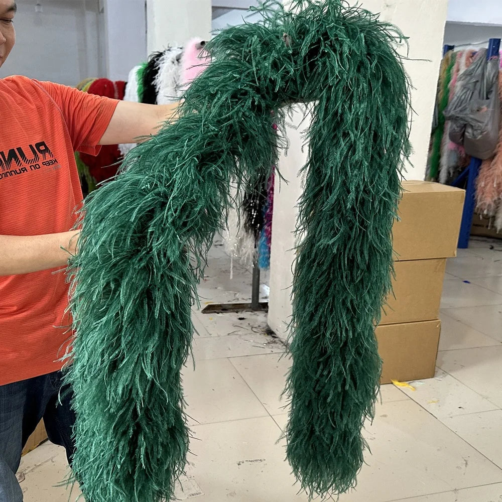 High-Density Ostrich Feather Performance Boa