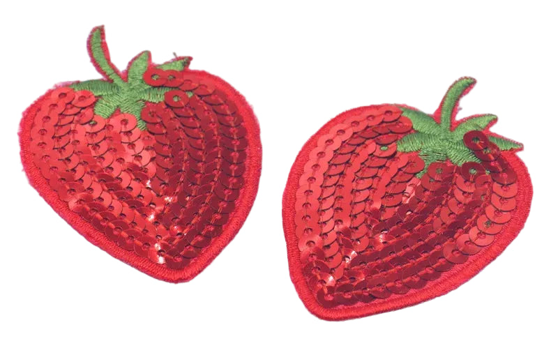 Sparkling Cherry & Fruit Sequined Nipple Pasties Set
