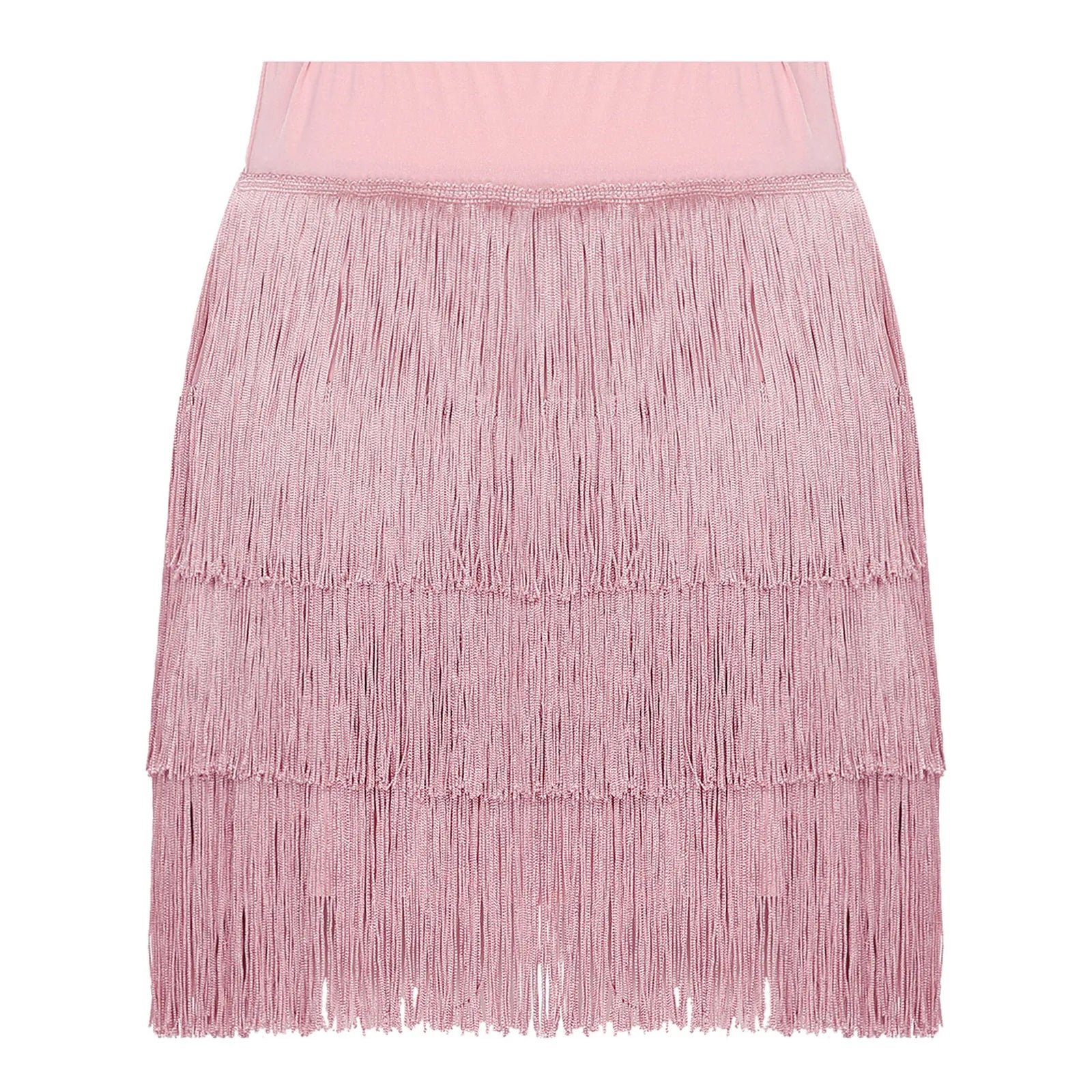The Stardust Havana Fringe Skirt – High-Waist Tiered Tassel Performance Skirt