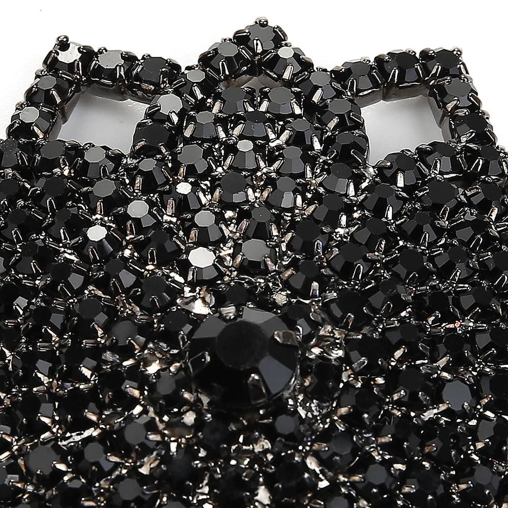 Sparkly Rhinestone Ornate Starburst Reusable Nipple Pasties Self-Adhesive Breast Covers
