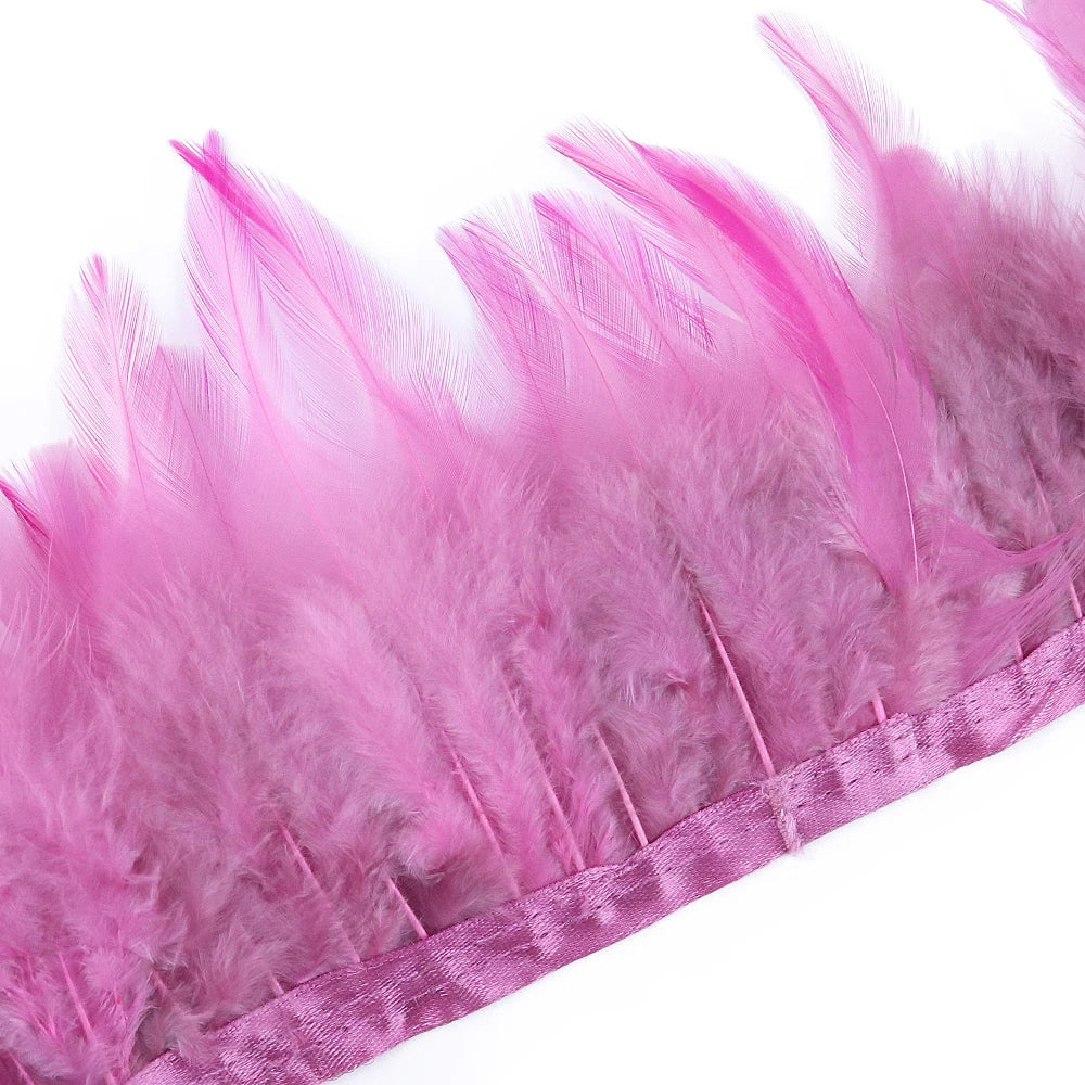 Rooster Feathers Trim Fringe Chicken Feather Strip