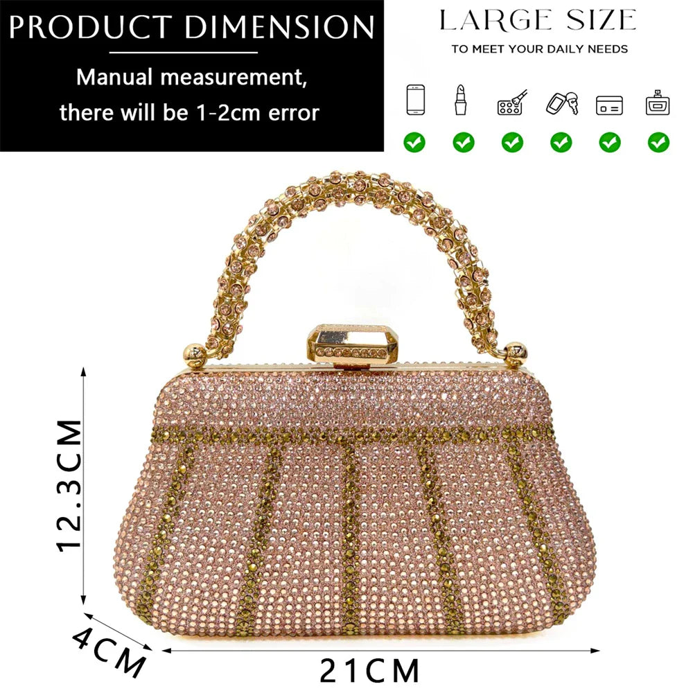 Rhinestone Shoes and Bag Set