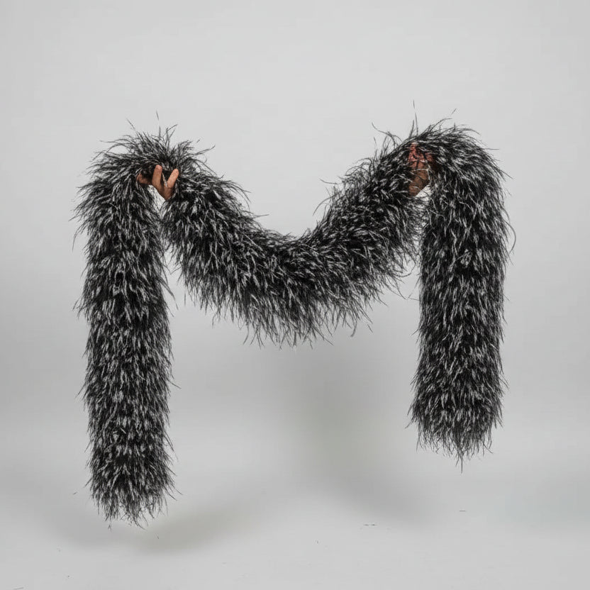 2M Tie-Dye Ostrich Feather Boa Shawl